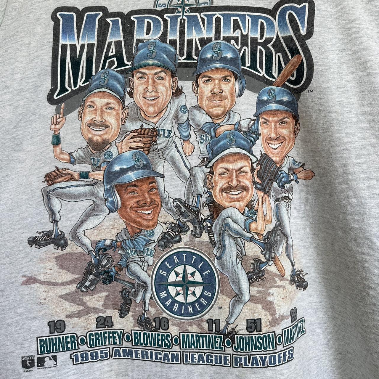 Seattle Mariners T Shirt 2XL Vintage 90s Baseball - Depop