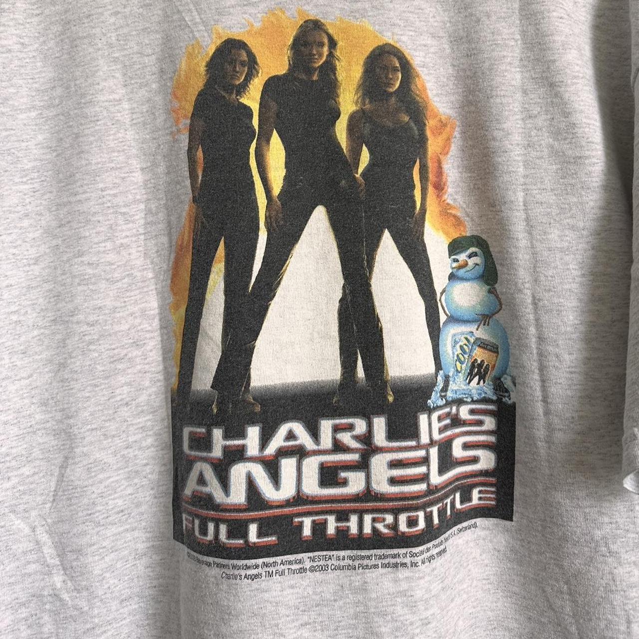 2003 Charlie’s Angels Full outlets Throttle Movie Promo Gray Graphic T-Shirt Men's Sz L.