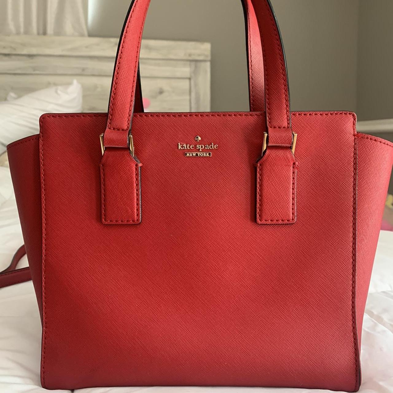 Kate Spade Softwhere Quilted Leather Mini Tote Crossbody Bright Red -  Walmart.com