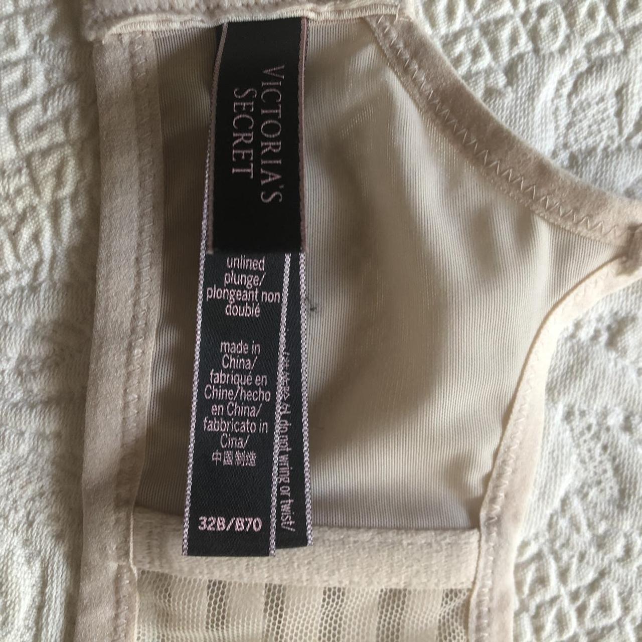 REPOP 💕💖 RRP $25 Victoria Secret Nude Striped Mesh... - Depop