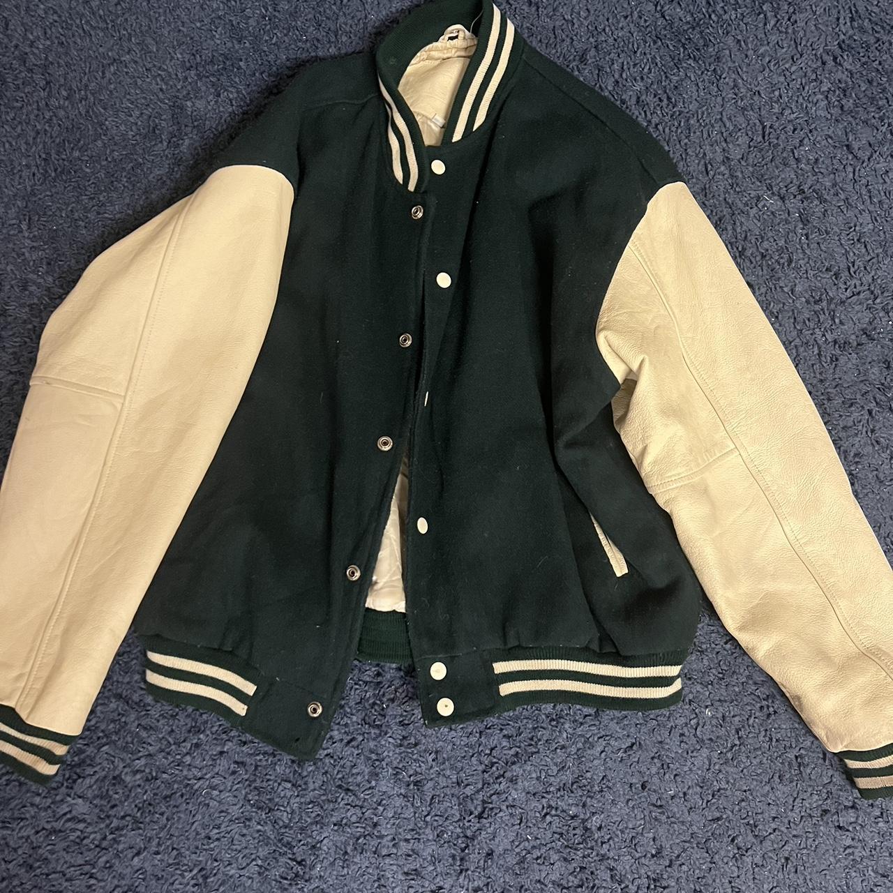 Louis Vuitton Sky Blue Varsity Jacket (Custom - Depop