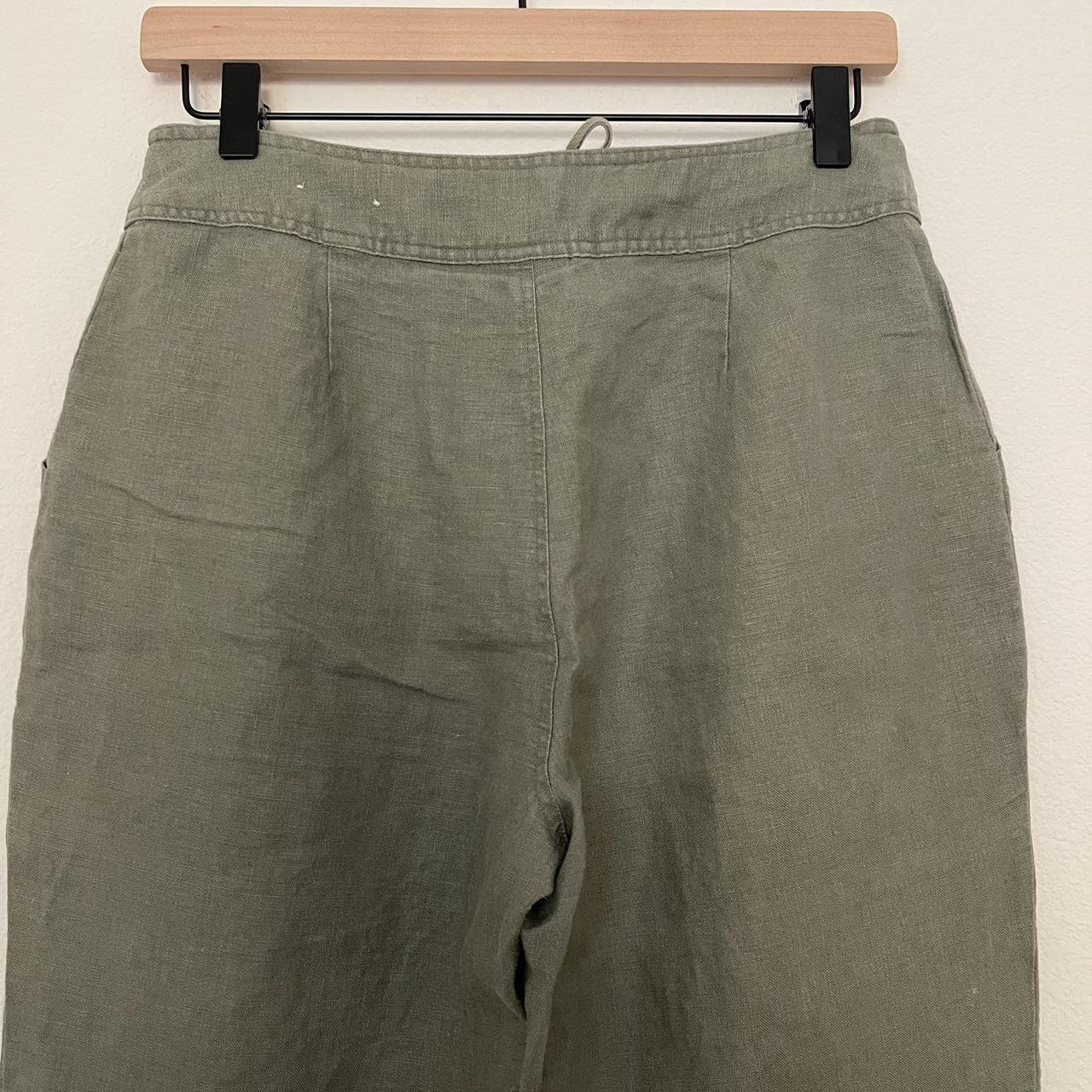 100% Linen Olive Green Pants Brand: St. John’s Bay... - Depop