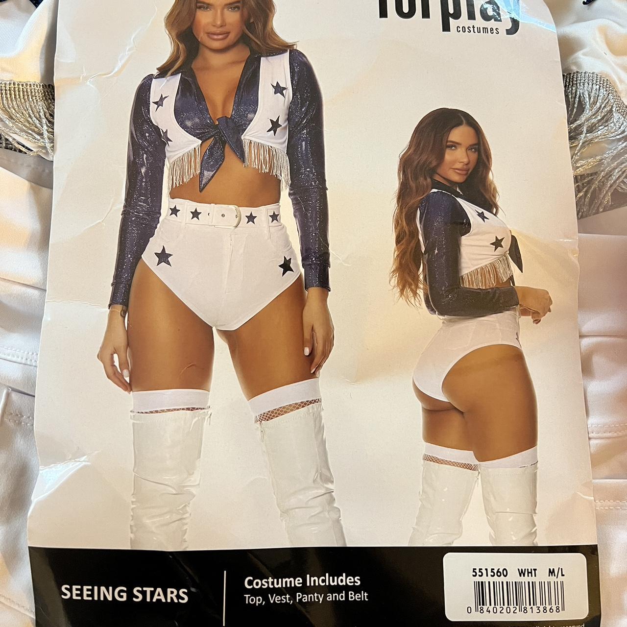 NWT Dallas Cowboy Cheerleader Costume Size small was - Depop