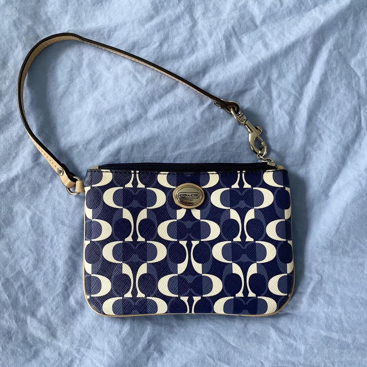 Dark blue coach discount purse