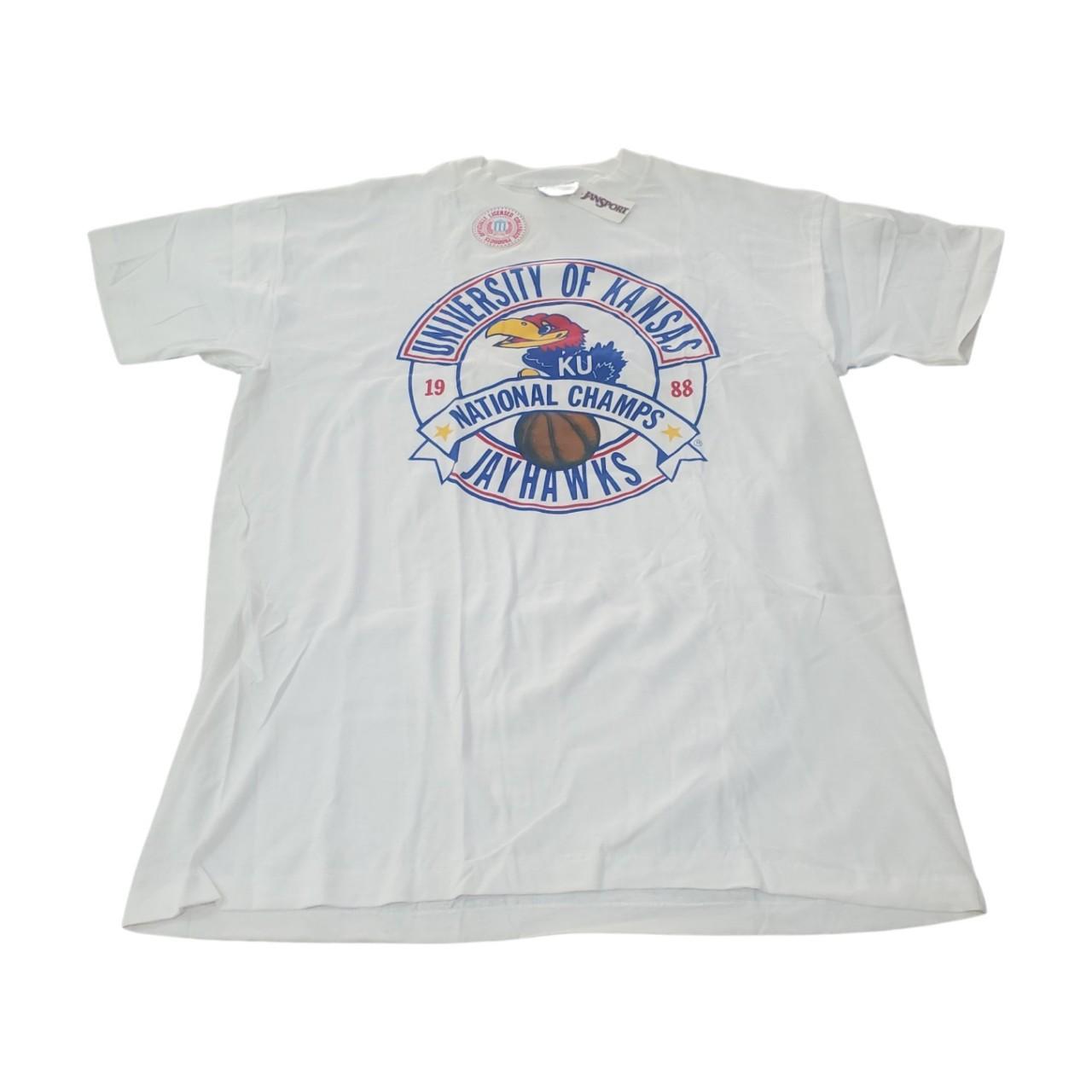 KU National Champs White T-Shirt 