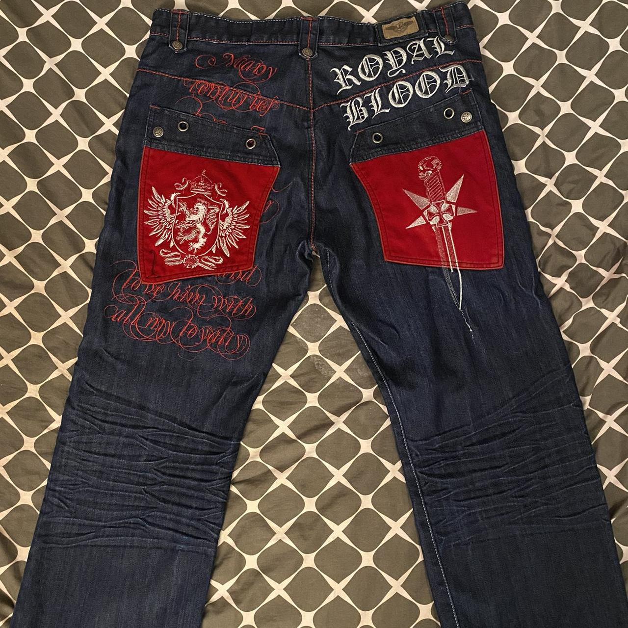 Men's Red and Blue Jeans | Depop
