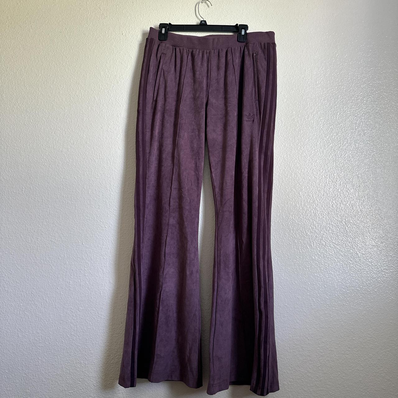 Adidas Faux Suede Flared Track Pants, Barely worn