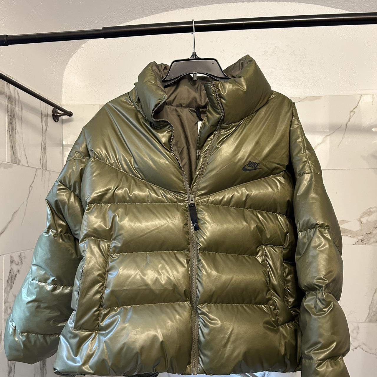 womens nike khaki coat