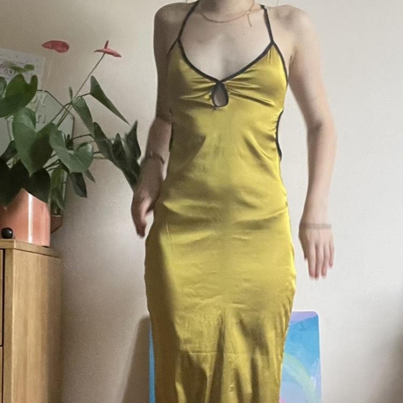 Vintage Silk backless maxi dress Perfect for prom So... - Depop