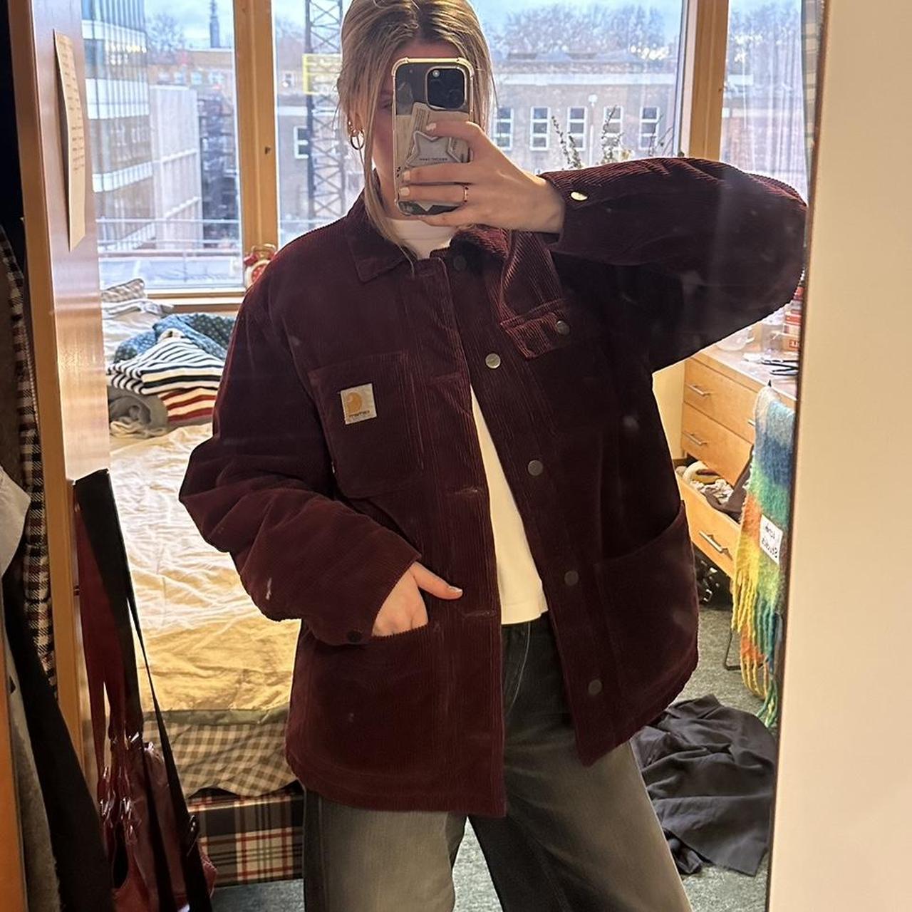 Carhartt maroon jacket best sale