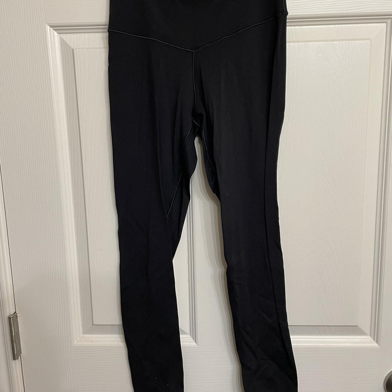 Black Aerie leggings; 7/8 length; slight... - Depop