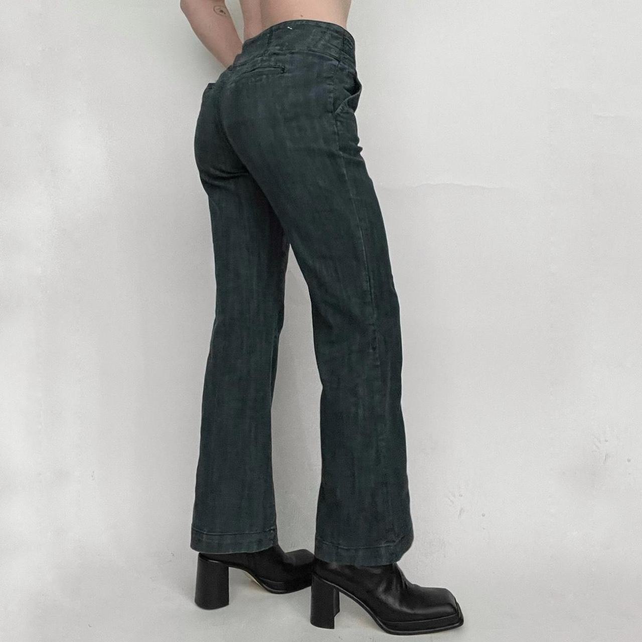 vintage dark wash flare jeans 🪩 OUT OF TOWN -... - Depop