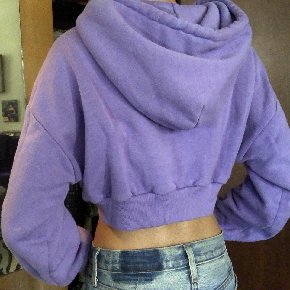 Size 12 light purple lululemon cropped sweatshirt, - Depop