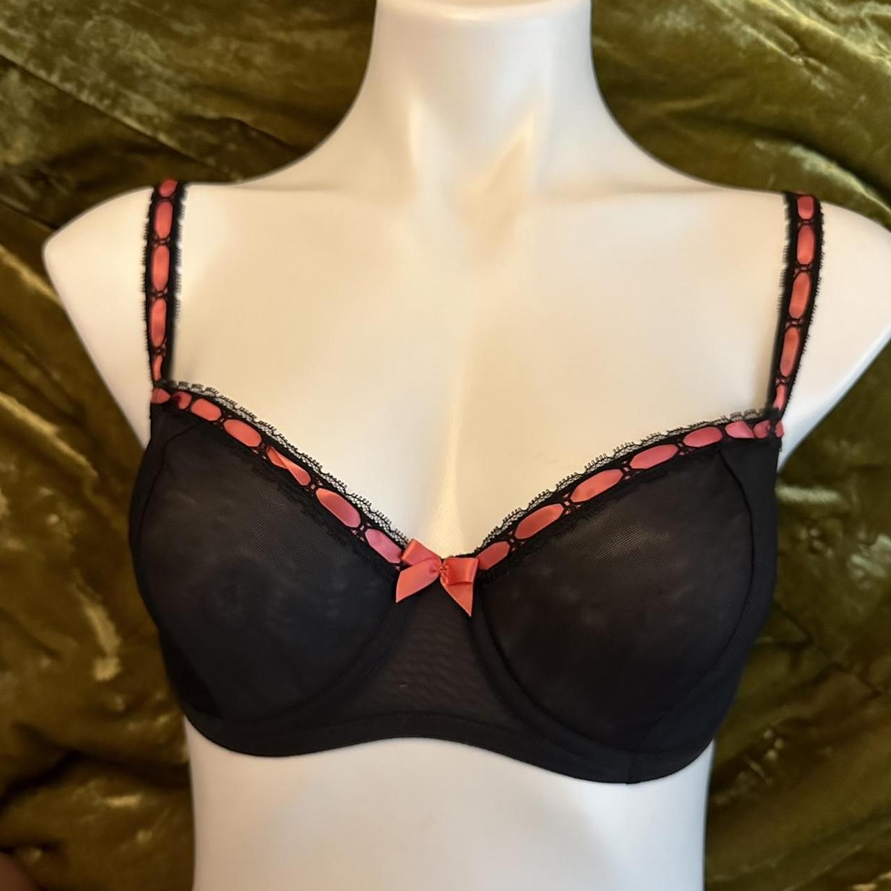 Lace bras all size 32D. Slighted padded inside. So - Depop