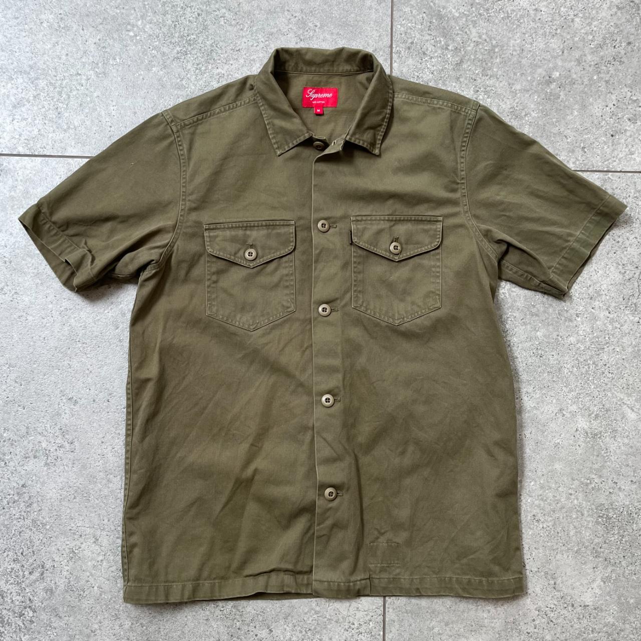 Military Nam short sleeve shirt in cotton twill... - Depop