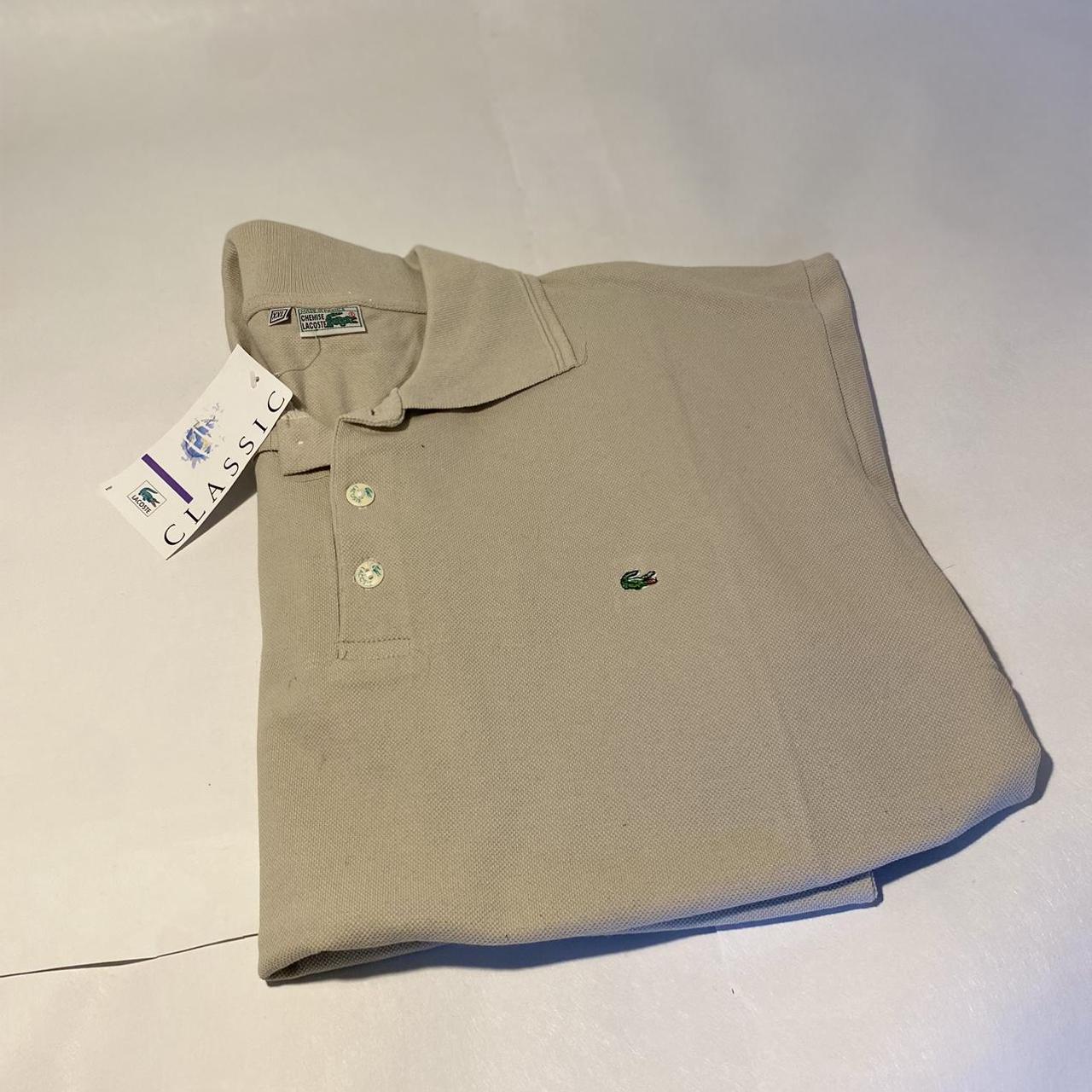 Lacoste Men's Cream Poloshirts Depop