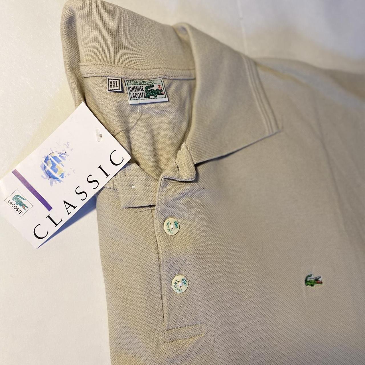 Lacoste Men's Cream Poloshirts Depop