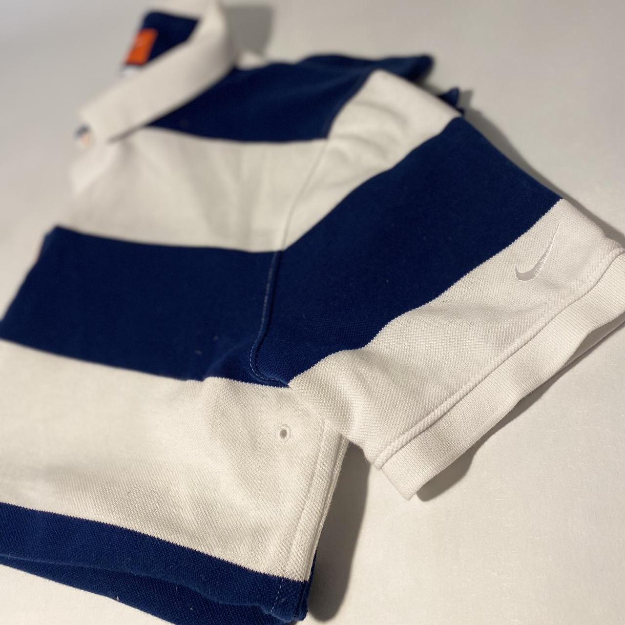 Nike Men's Navy and White Polo-shirts | Depop