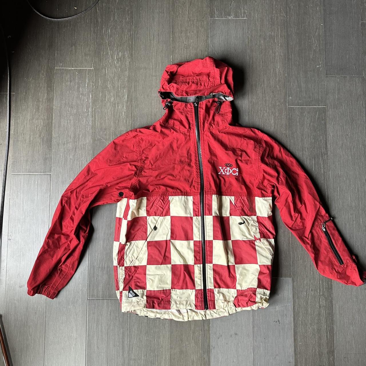 red 10 x deep 10 deep shell jacket tagged medium Depop