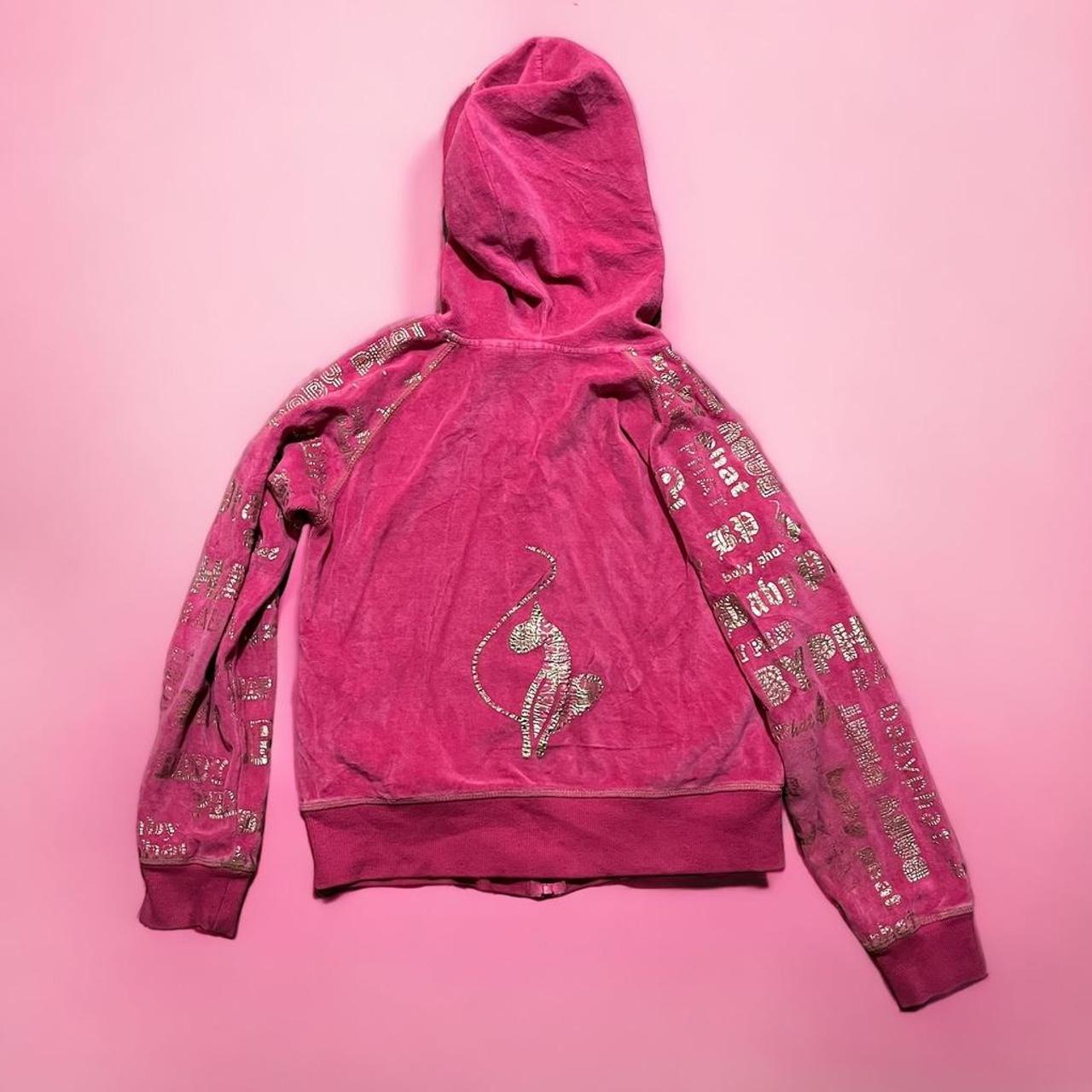 Baby Phat Women's Pink and Gold Jacket Depop