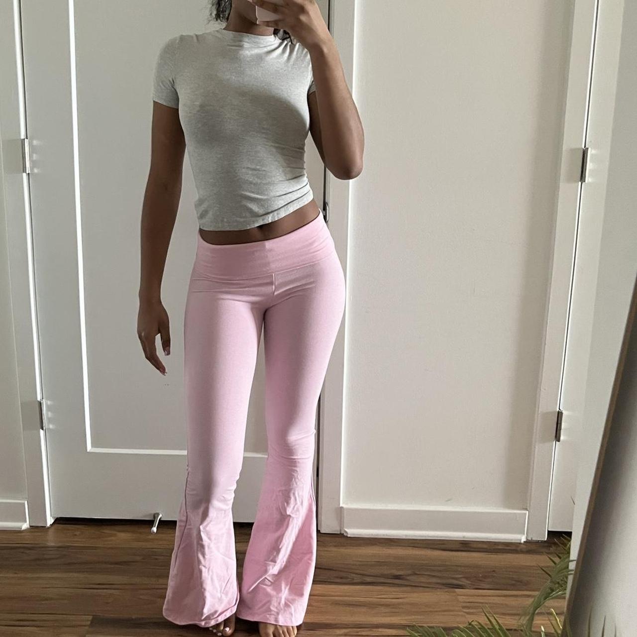 Flare leggings from Victoria Secret/ Pink - Depop