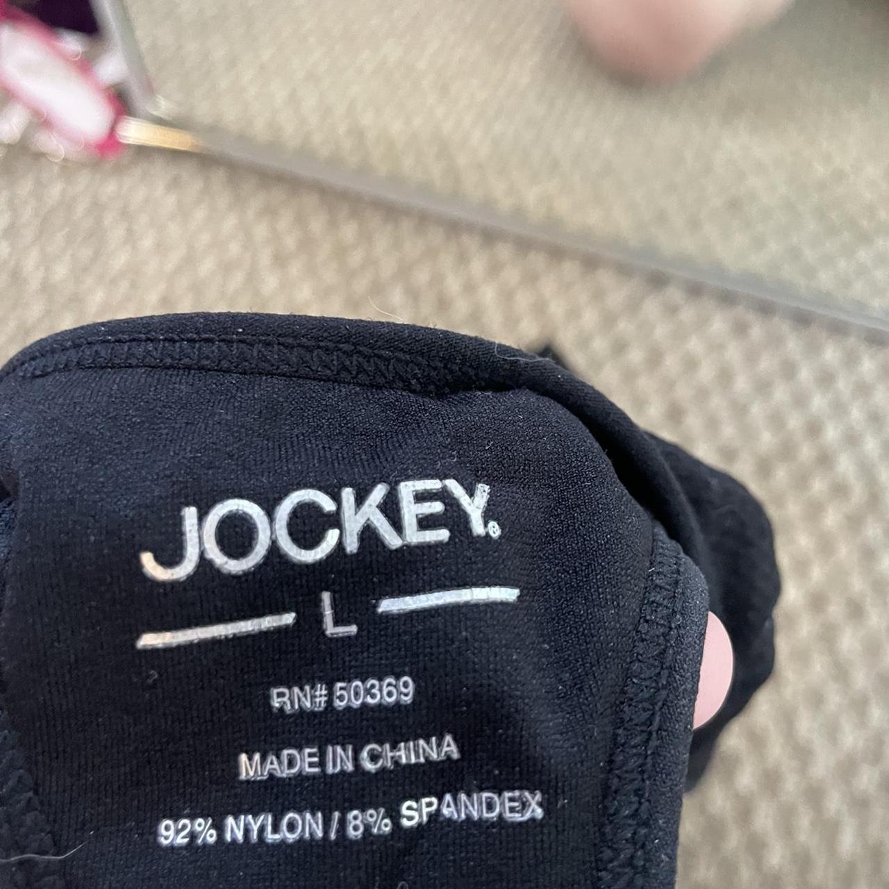 Jockey sports bra in black size large DEPOP... Depop