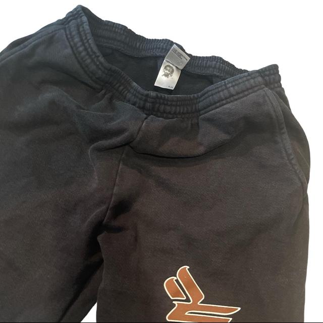 sicko born from pain sweat pants brown &... - Depop