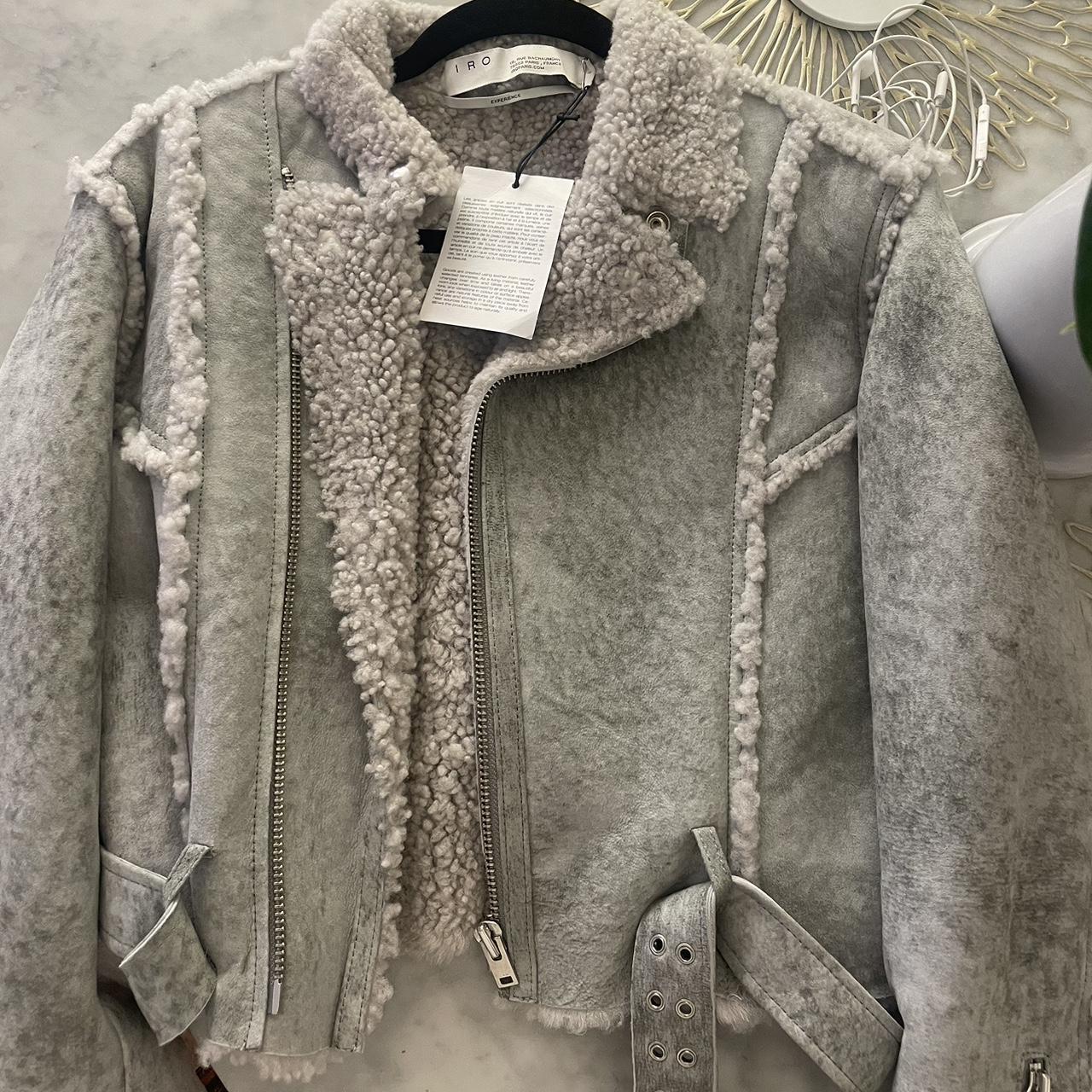 Iro Paris genuine lamb shearling jacket for fall /... - Depop