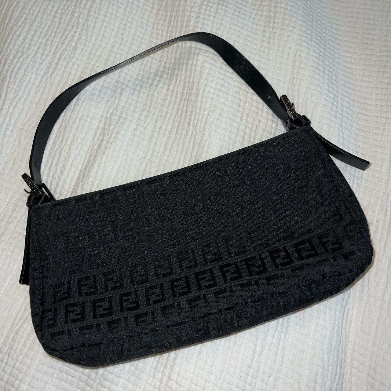 Vintage Fendi black shoulder purse See pictures for - Depop