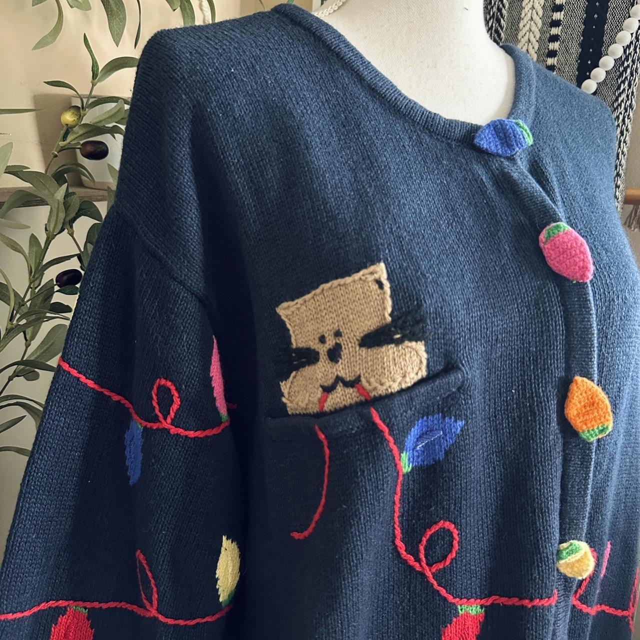 Quacker Factory Women's Sweater - Navy/Multi - 3X… - image 2