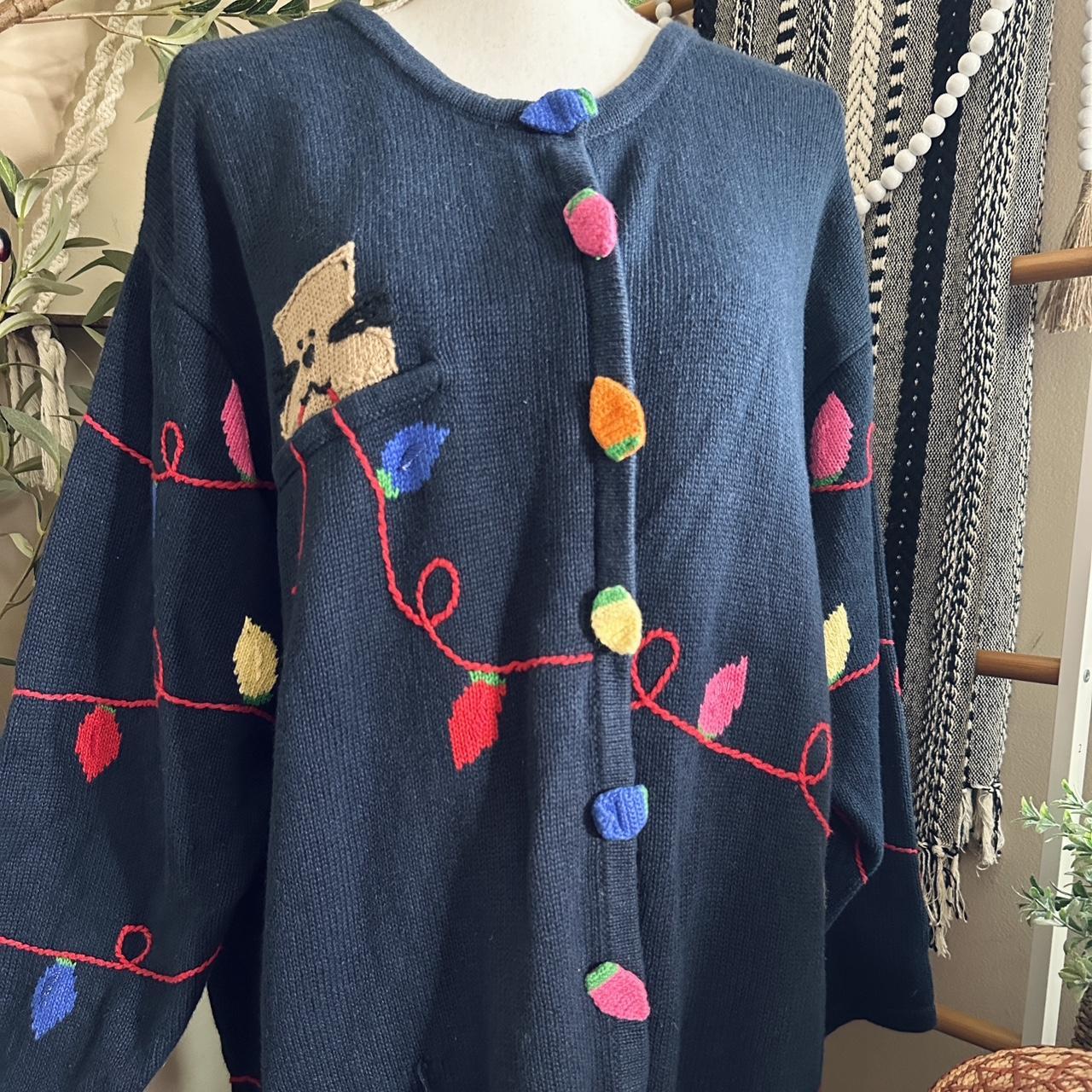 Quacker Factory Women's Sweater - Navy/Multi - 3X… - image 3