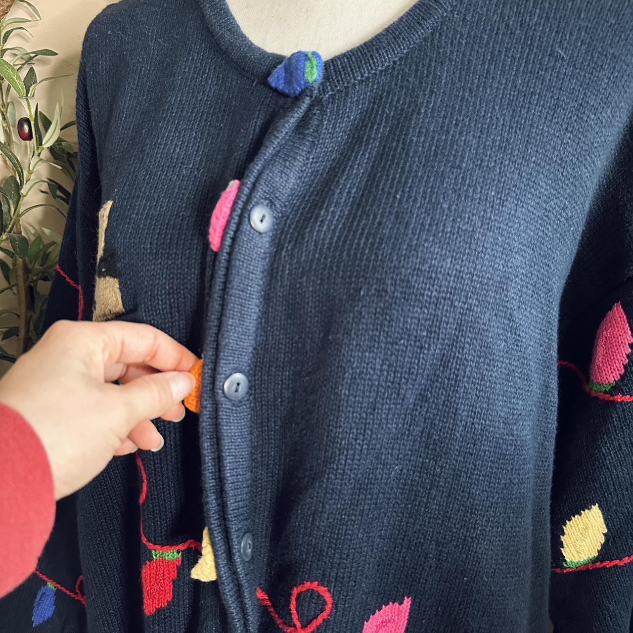 Quacker Factory Women's Sweater - Navy/Multi - 3X… - image 5