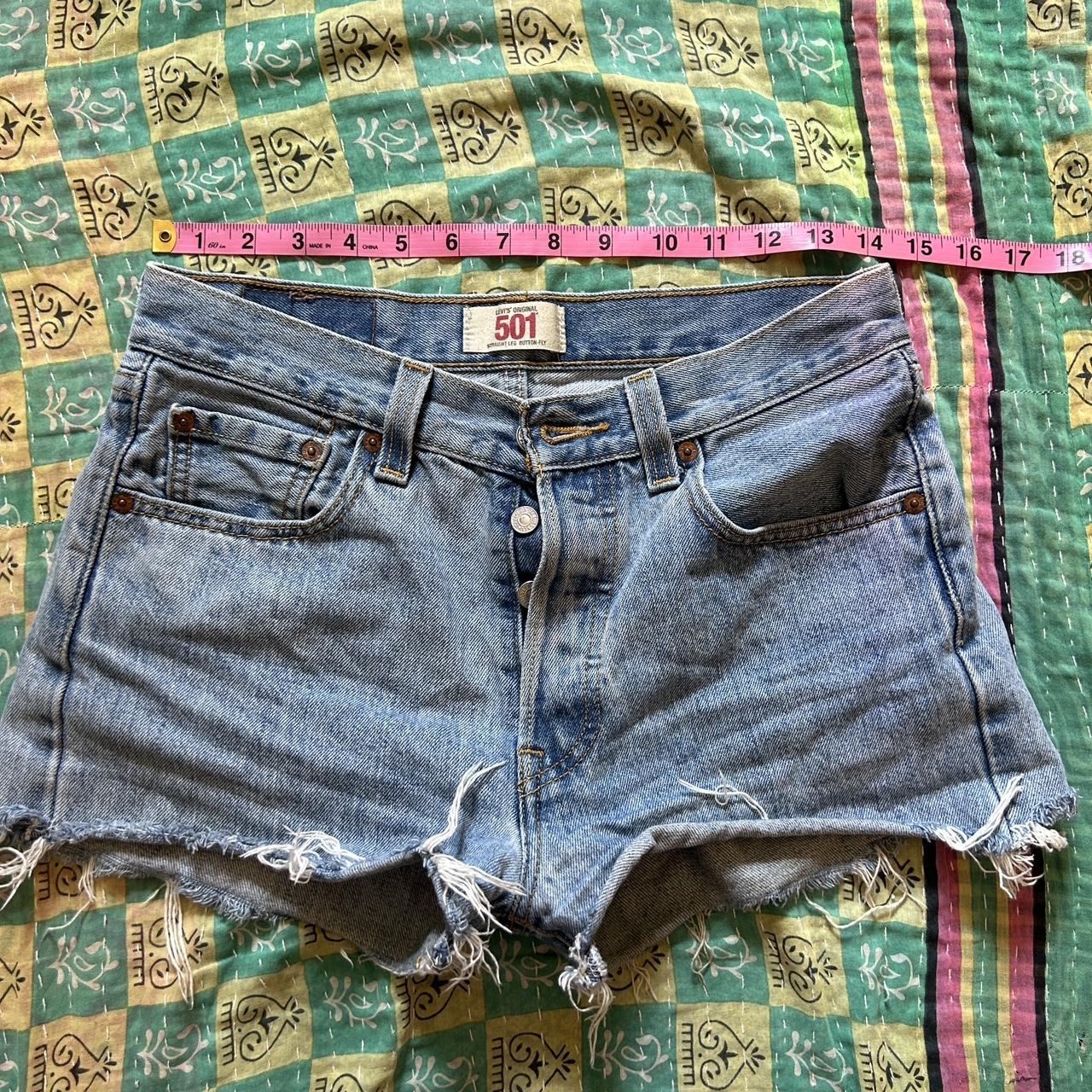 Levi s 501 high rise blue shorts 501s shorts levis Depop