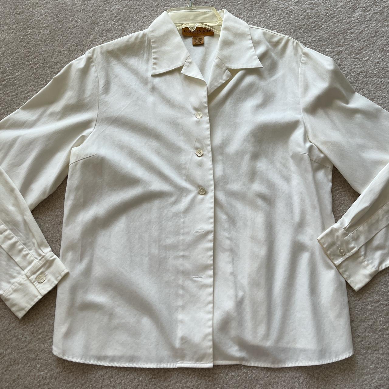 Nordstrom Women's White Shirt | Depop