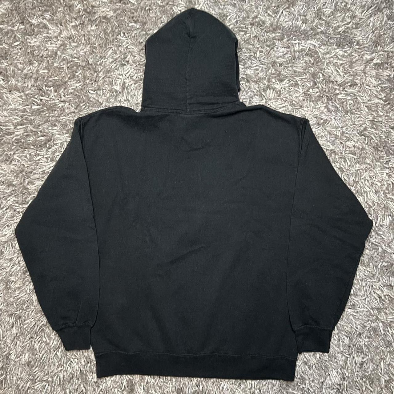 Stüssy Men's Black and White Hoodie | Depop