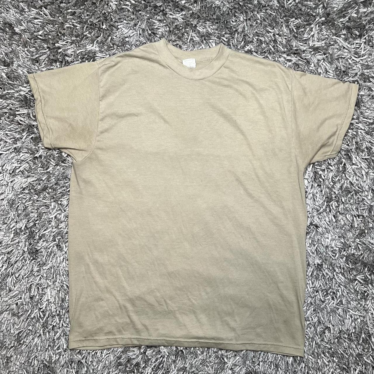 Men's Cream and Tan T-shirt | Depop