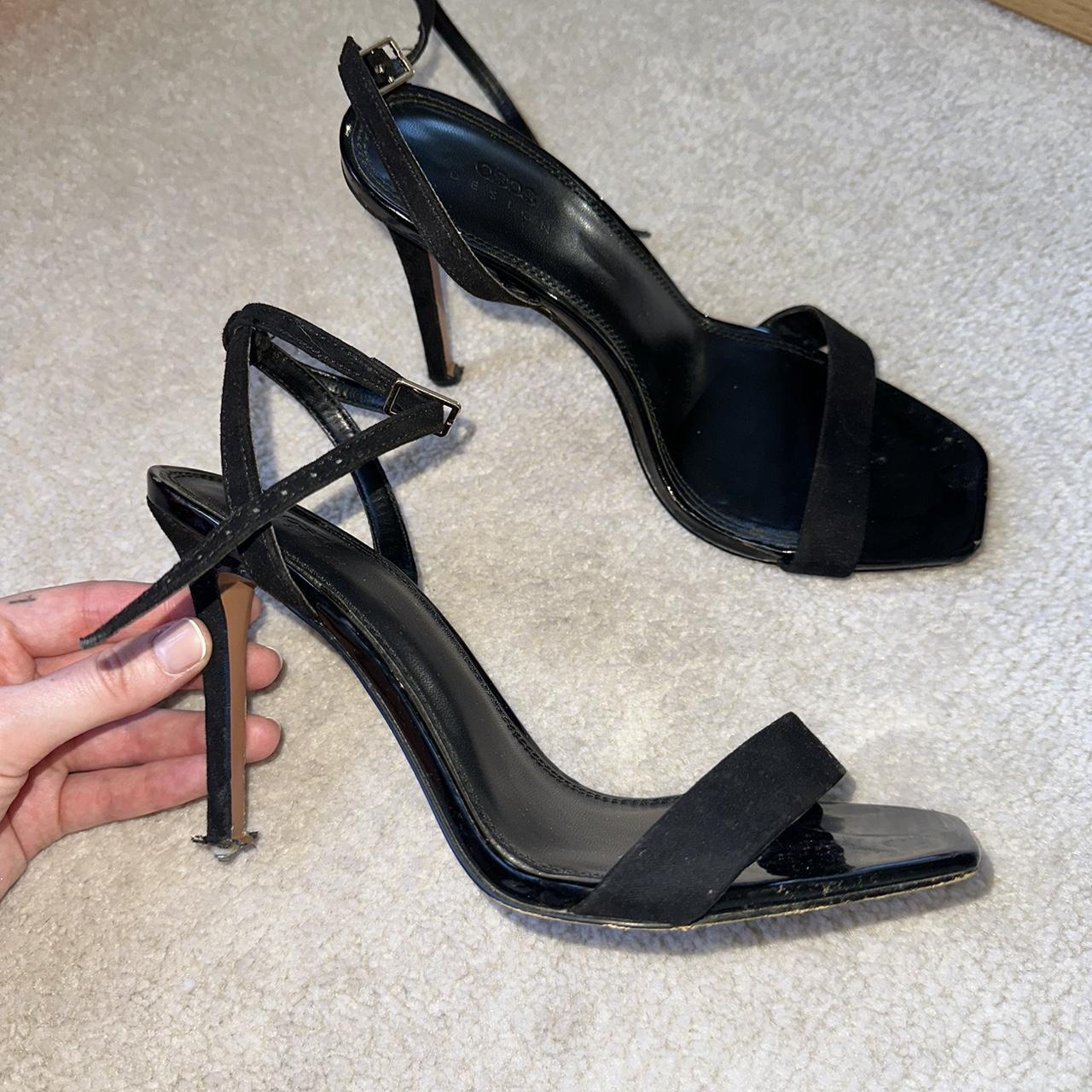 ASOS design black skinny heels size 6 needs... - Depop