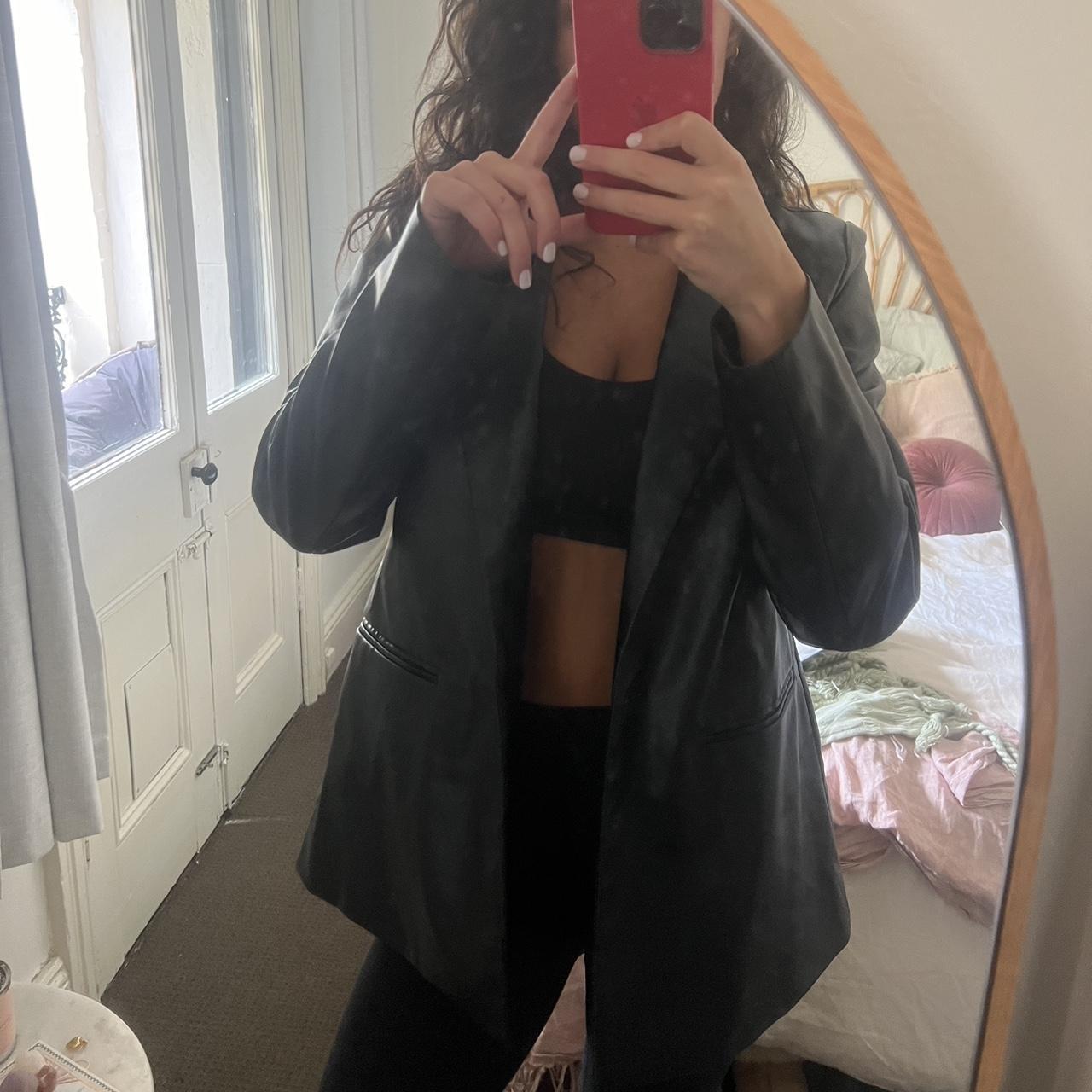 Glassons leather blazer. Slightly oversized fit.... Depop