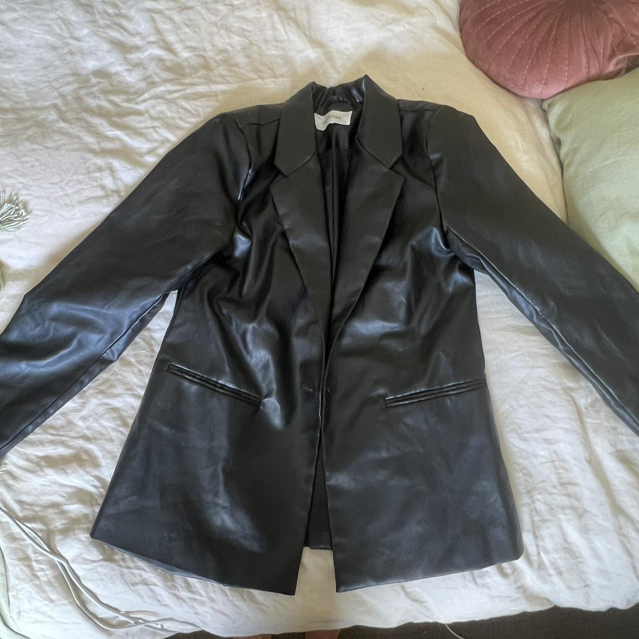 Glassons leather blazer. Slightly oversized fit.... Depop