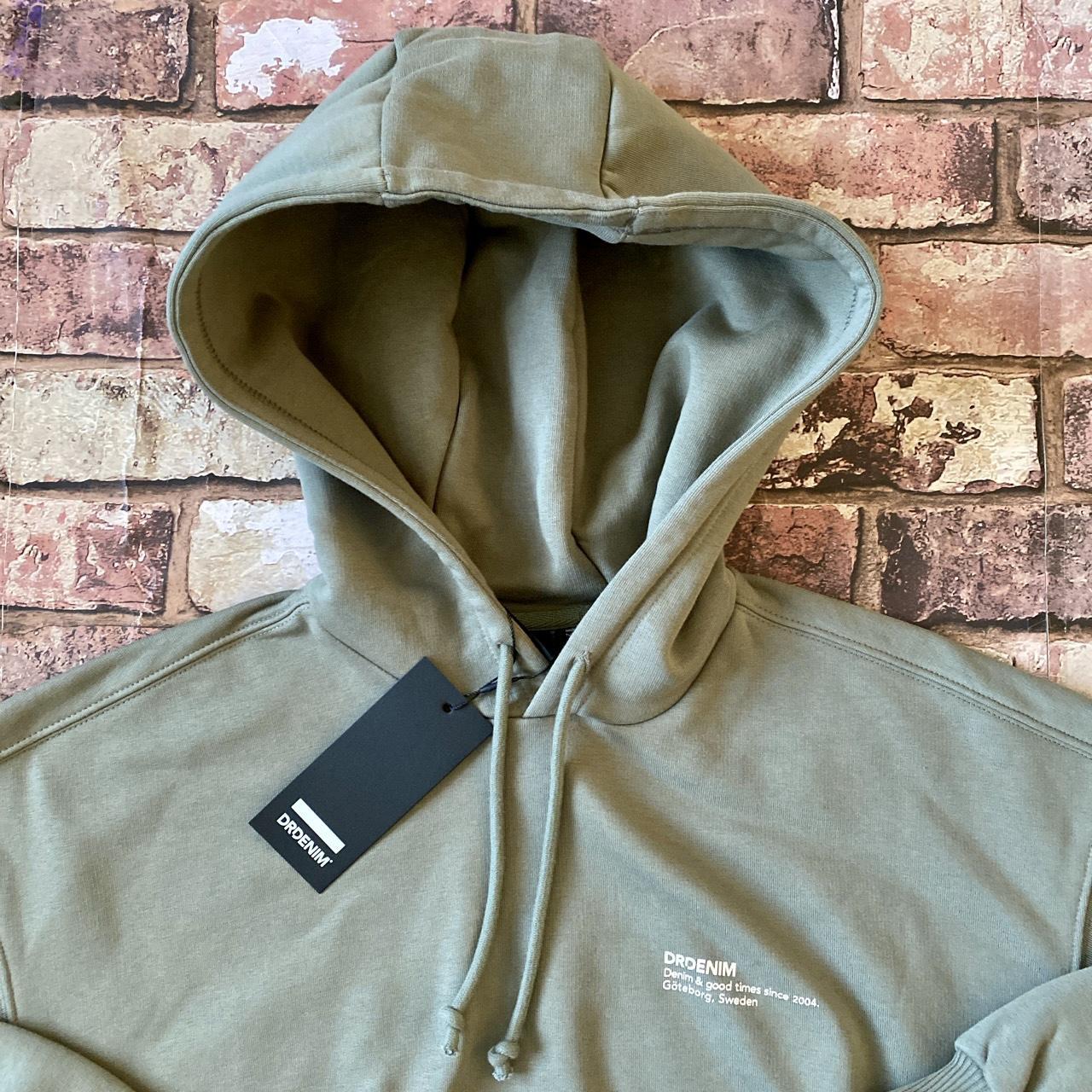 Unbranded Women's Khaki and Green Hoodie | Depop