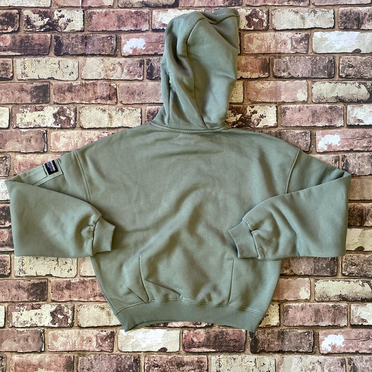 Unbranded Women's Khaki and Green Hoodie | Depop