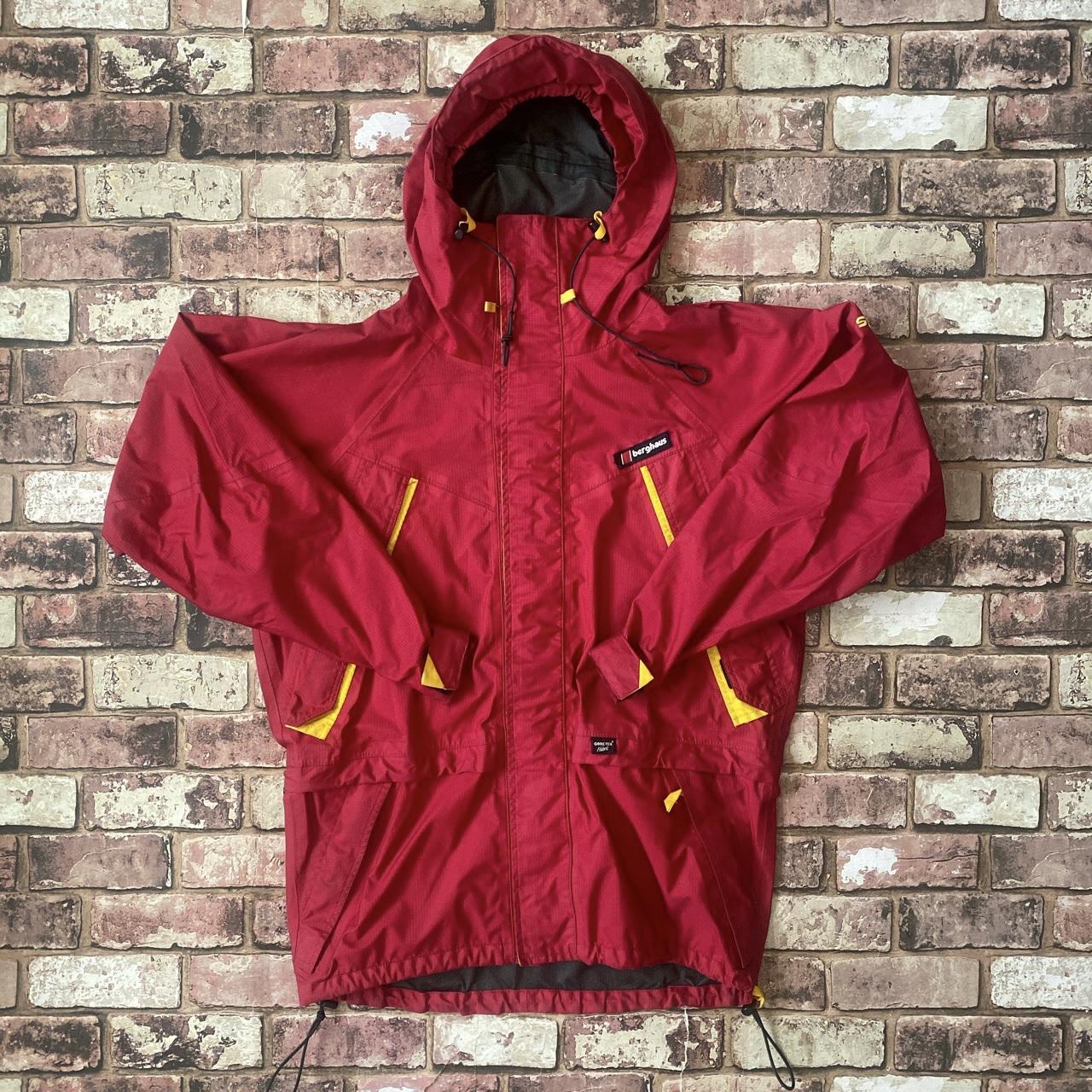 Berghaus Men's Red and Yellow Jacket Depop