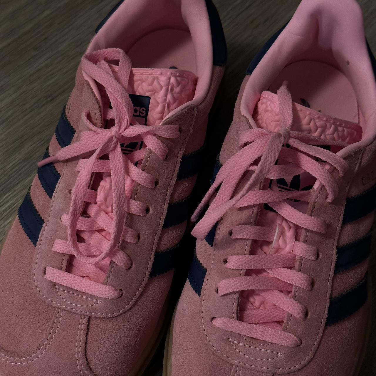 Women’s ‘Pink Glow Gum’ Gazelles. Bought on GOAT... - Depop