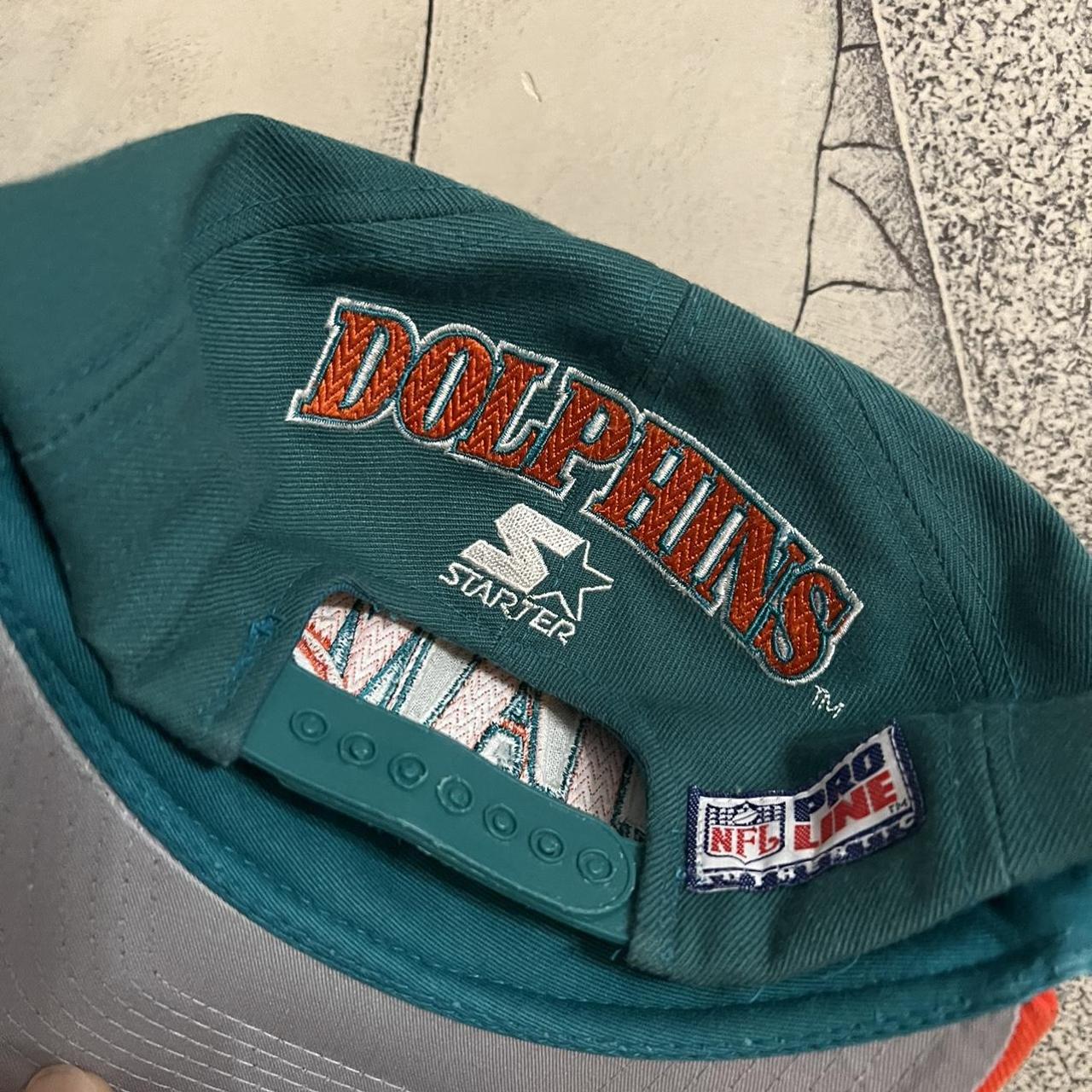 Vintage 1990s Miami Dolphins Snapback Hat from Starter - Adjustable