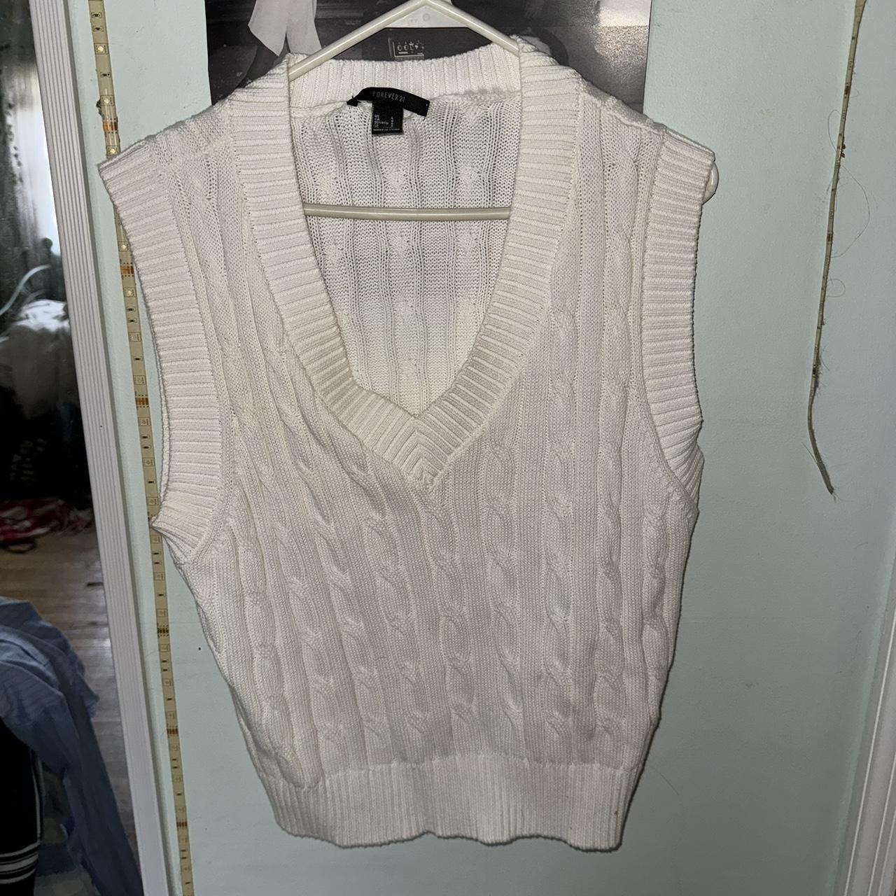 Ralph Lauren Sweater Vest Women's Medium Beige - Depop