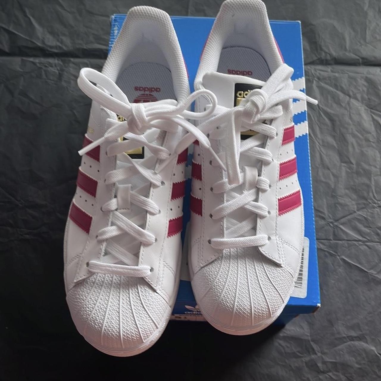 Adidas superstars women size 7 Big kids size 5.5. Depop