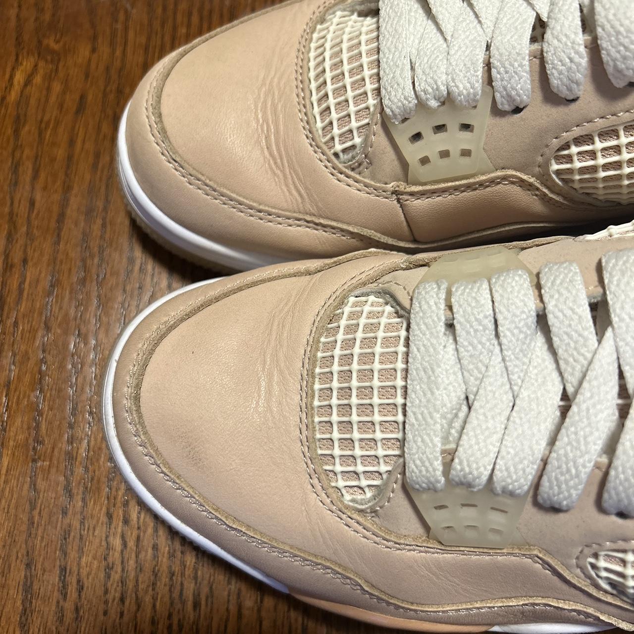 cream jordan 4 laces