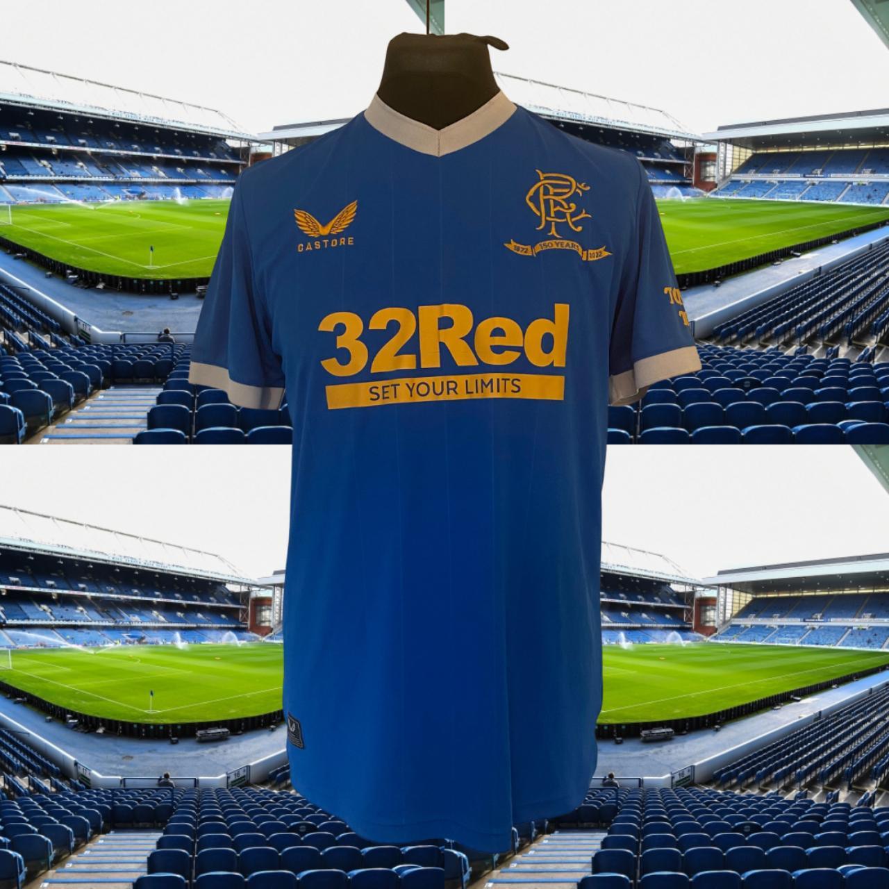 Rangers 2021-22 Home Football Shirt Size: - Depop