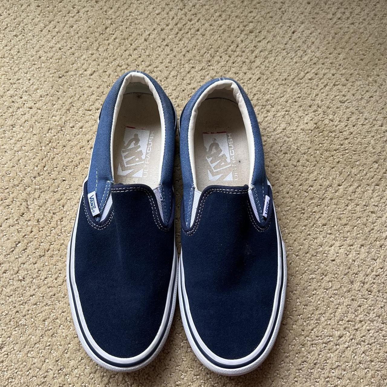 slip on vans! size men’s 6.5 woman’s 8.5... - Depop