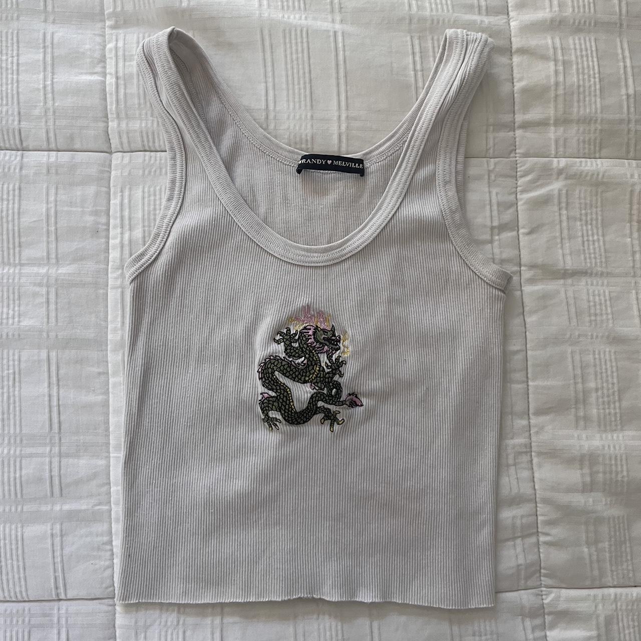 brandy melville cropped tank! the tag itself is... Depop